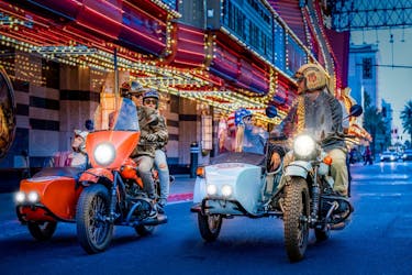 Private one hour sidecar tour of Las Vegas Strip by night